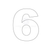 Self Adhesive Numbers - White, 165mm (Pair)