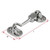 Stainless steel double action cabin hook