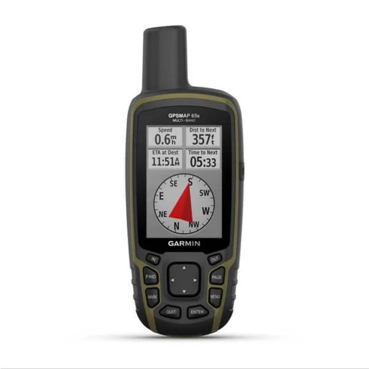 Garmin GPSMAP 65s - Multi-band/multi-GNSS Handheld with Sensors
