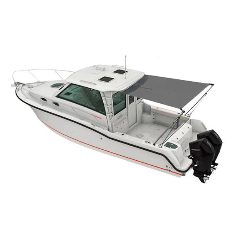 Oceansouth Cabin Cruiser Stern Shade Extension Kit - Grey