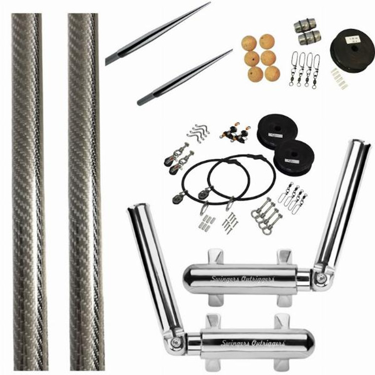 Swingers Outriggers with Grander Series 3K Carbon Poles & Rigging Kit