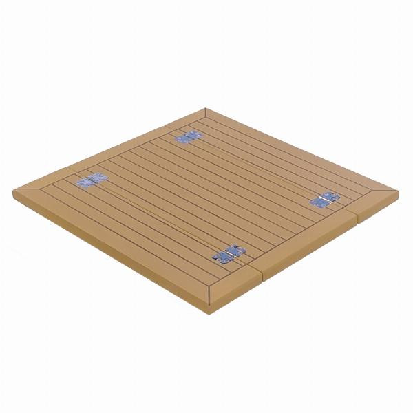 EcoTeak Table Top with Folding Wings & Exposed Hinges