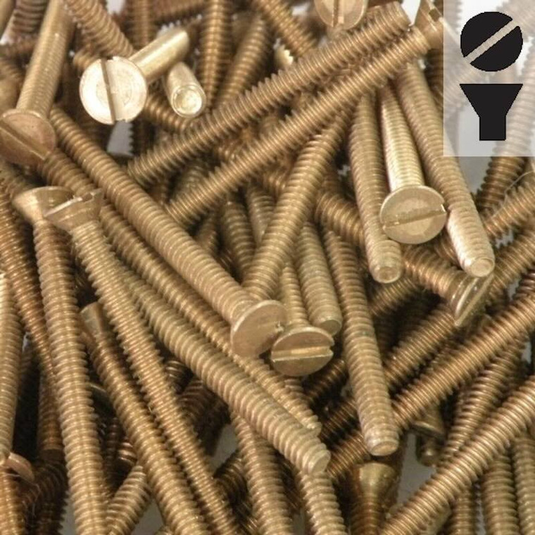 Silicon Bronze Slot Flat CSK Machine Screw