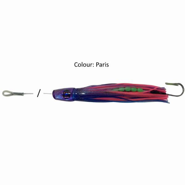 Black Pete Small Ernie Rigged Single Hook (BML-SE-R-S-PARIS BML-SE