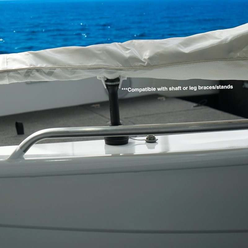 Housse Moteur Garmin Force Kraken - Protection PVC Marine, Longueur 1905mm, Blanc - Compatible Moteurs électriques De Pêche - 4
