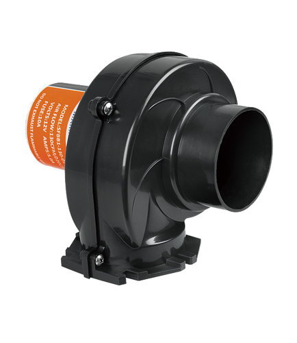 JOVERI In-Line Bilge Air Blower 130CFM Boat Black Ventilation Marine