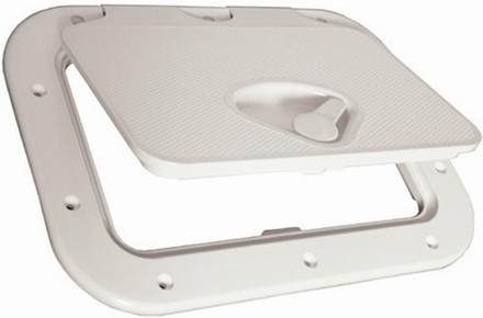 Nuova Rade Trappe Rangement Bouteille Gaz 3 Kg – 397 X 356 X 240 Mm, Blanc ASA UV, Sangle Fixation, Joint Étanchéité