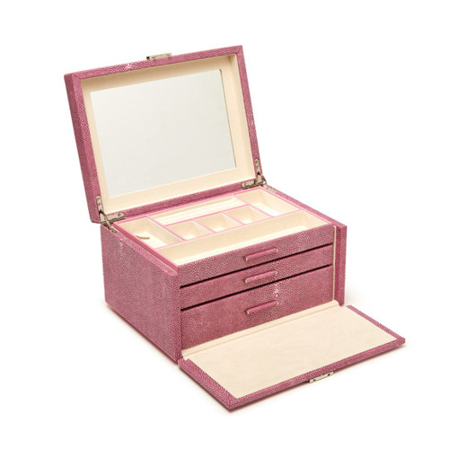 Aiden 3 Tray Jewelry Box Assorted