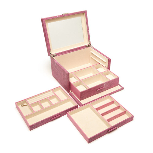 Aiden 3 Tray Jewelry Box Assorted