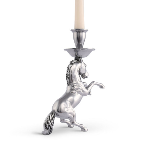 Arthur Court Candle Holder - Rearing Horse