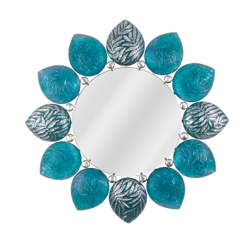 Crystal Turquoise Blue Melodie Mirror by