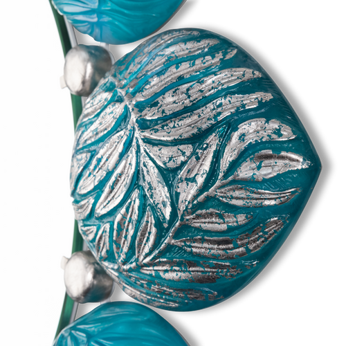 Crystal Turquoise Blue Melodie Mirror by