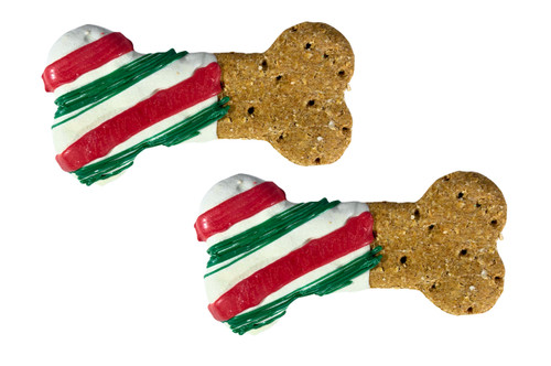 Candy Cane Bone - Set of 2