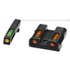 HiViz Litewave H3 Night Sights For Glock 17-19 Green-Orange