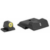 XS Sights DXT2 Big Dot Night Sights S&W M&P Shield Models Green Tritium Front With Yellow Ring/Tritium Stripe Rear