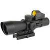 NcSTAR USS Gen II 3-9x42mm Riflescope Illuminated Mil-Dot Reticle Micro Red Dot 0.5 MOA Adjustments Second Focal Plane Mount Included