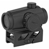 Firefield Impulse 1x22 Compact Red Dot Sight Circle Dot Reticle Unlimited Eye Relief CR2032 Battery Integral Weaver-Style Mount Matte Black Finish
