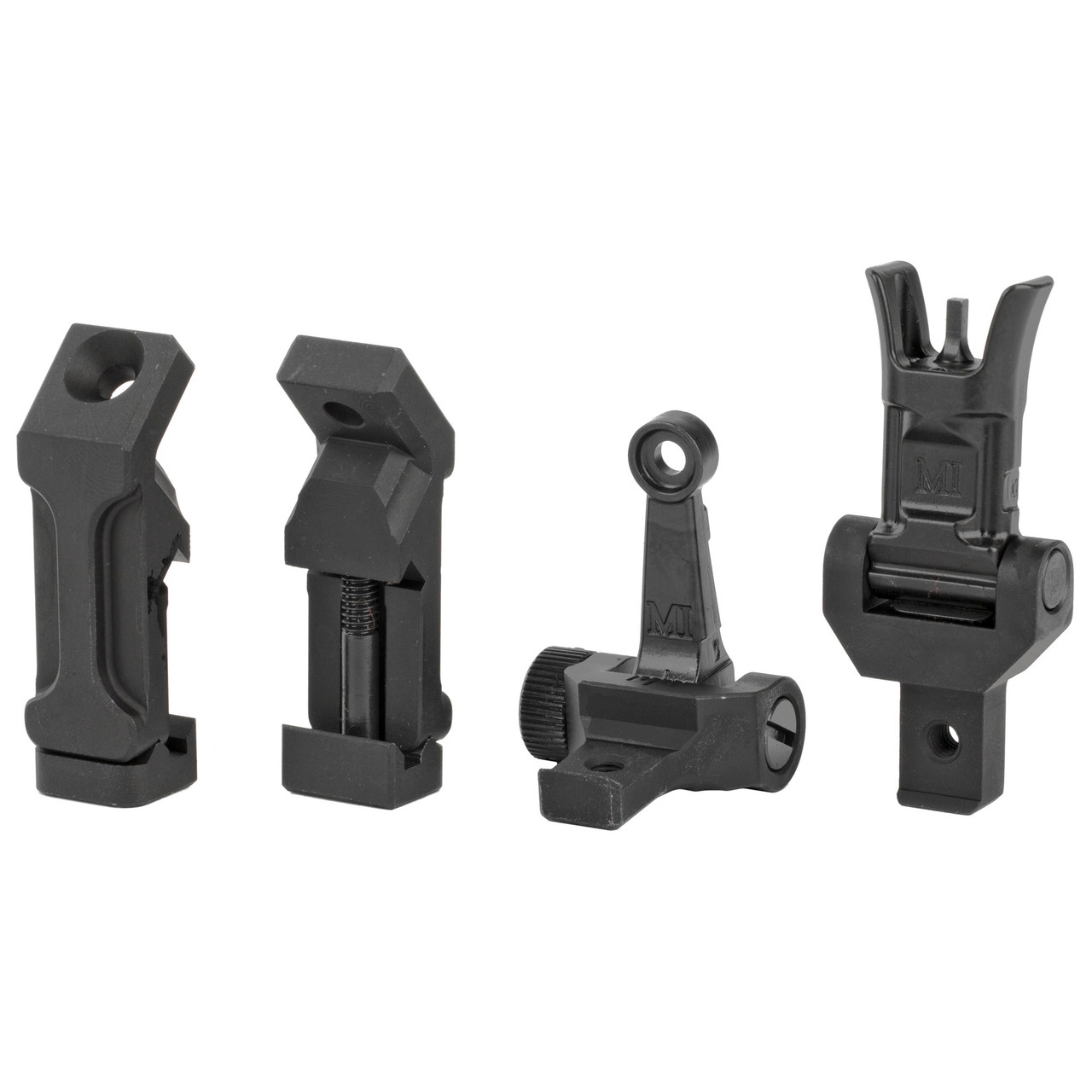 Midwest Industries AR-15 Combat Rifle Offset Sight Set Fully