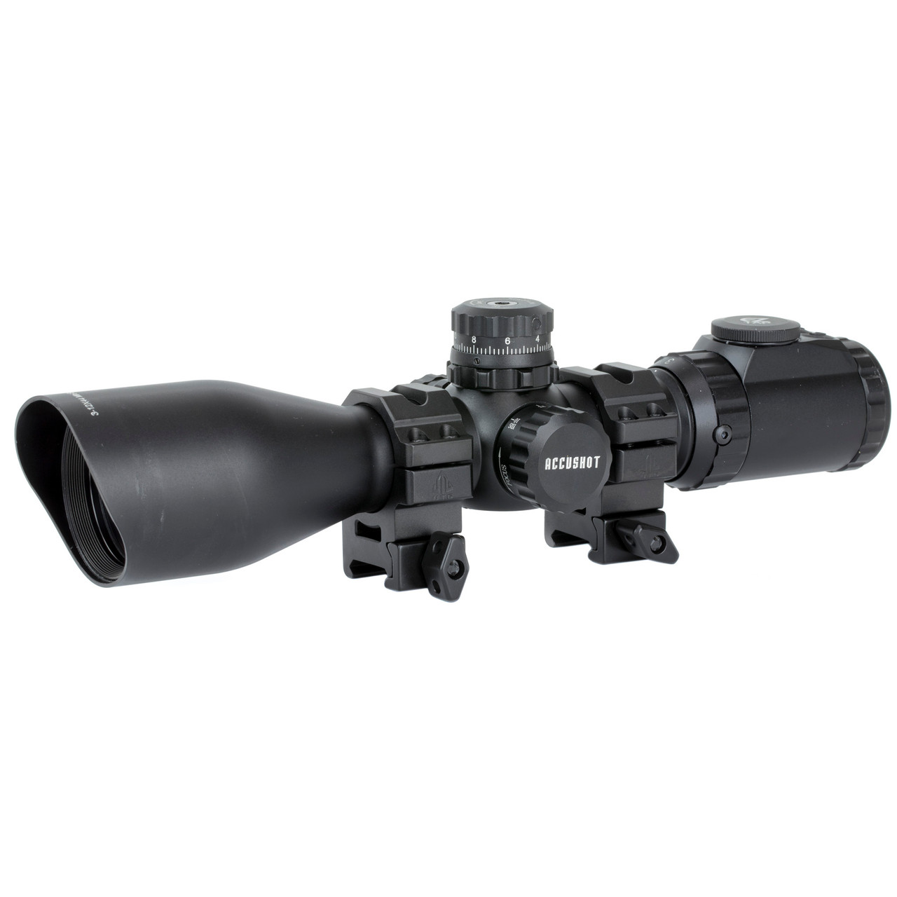 UTG Accushot SWAT Compact Rifle Scope 3-12x44 36 Color Mil-Dot 