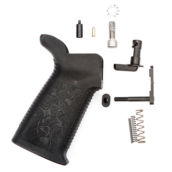 Spike's Tactical .308 AR Livewire/Jack10 Lower Parts Kit without Fire Control Group Matte Black
