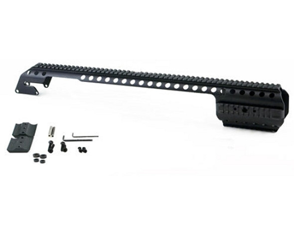 Black Aces Tactical Picatinny Quad Rail - Remington 870/1100 - Black