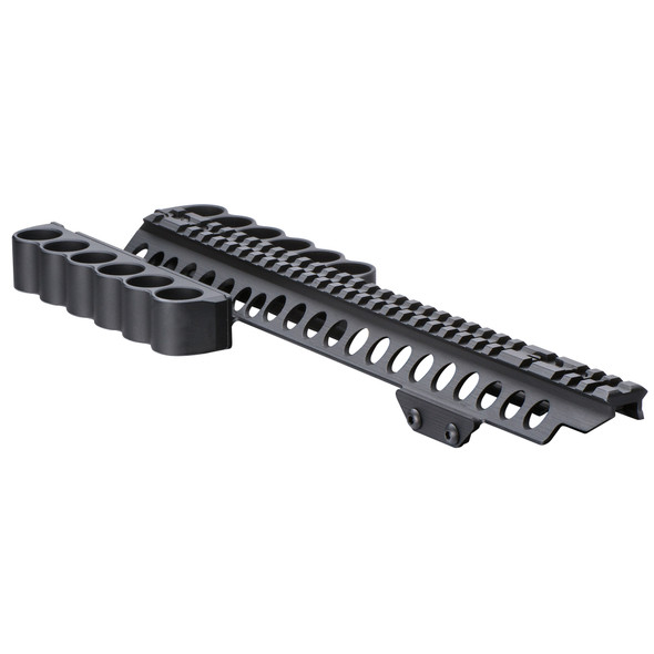 Mesa Tactical SureShell Side Saddle Six Rounds Per Side with Rail 13" Black Kel-Tec KSG 12 Gauge