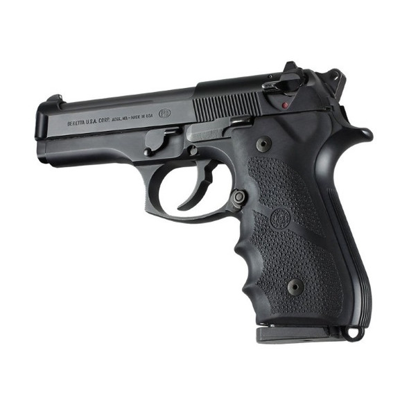 Hogue Beretta 92/96 series grip with Finger Grooves Black - 92000
