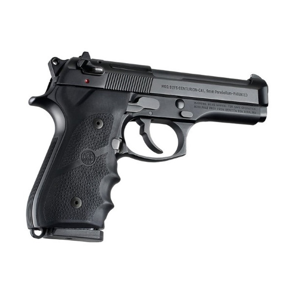 Hogue Beretta 92/96 series grip with Finger Grooves Black - 92000
