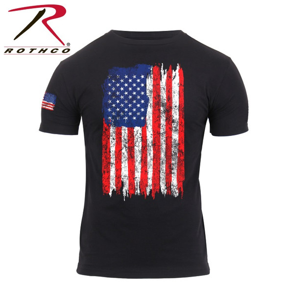 Rothco 'Distressed US Flag' Athletic Fit T-Shirt