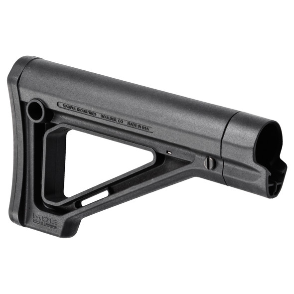 Magpul MOE Fixed Carbine Stock AR-15 Mil-Spec Diameter Rubber Butt Pad Polymer Black