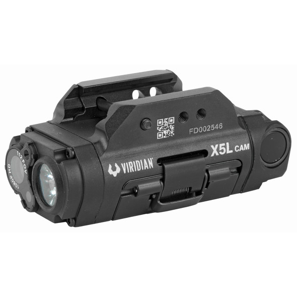 Viridian X5L Gen 3 Universal 5mW Green Laser, 500 Lumen Tactical Light, and 1080p HD Camera Recorder