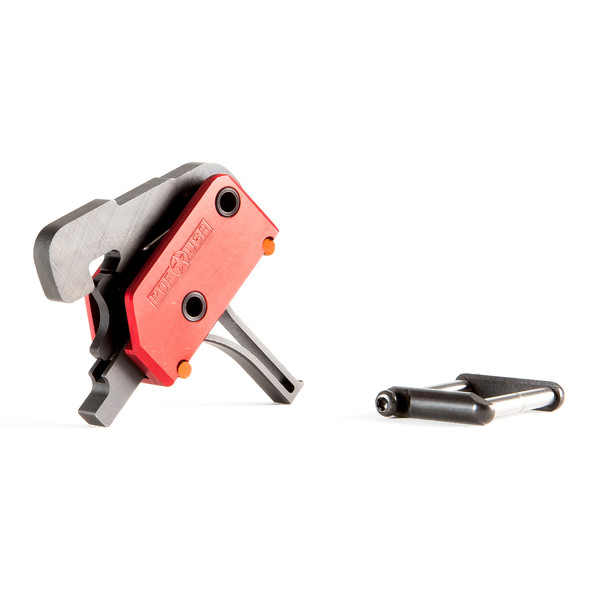 POF USA AR-15 Drop In Trigger Single Stage 3.5 lb Pull Red Black