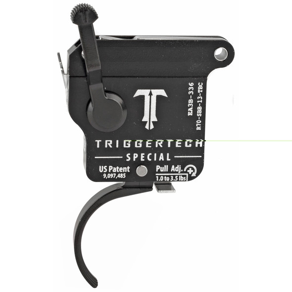 Trigger Tech Remington 700 Special Drop In Replacement Trigger Right Hand/Bolt Release/Curved Lever PVD Black Finish