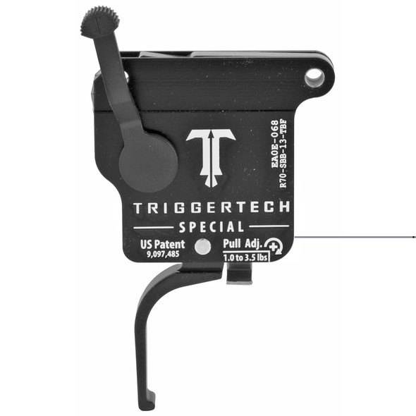 Trigger Tech Remington 700 Special Drop In Replacement Trigger Right Hand/Bolt Release/Flat Lever PVD Black Finish
