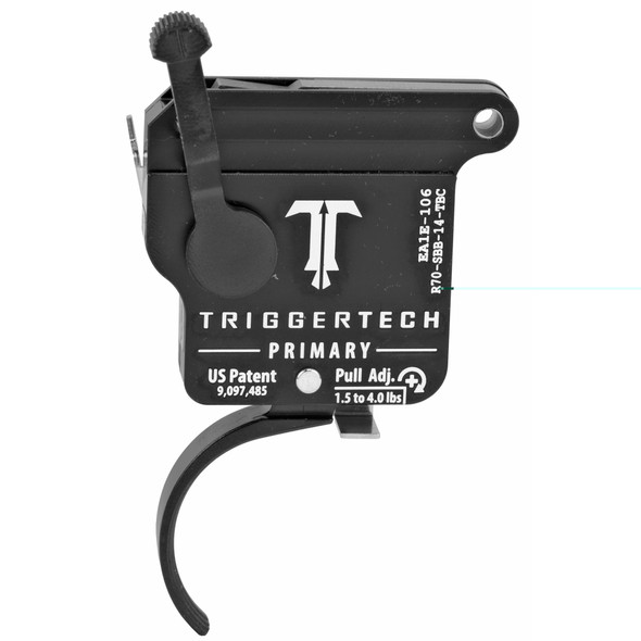 Trigger Tech Remington 700 Primary Drop In Replacement Trigger Right Hand/Bolt Release/Curved Lever PVD Black Finish