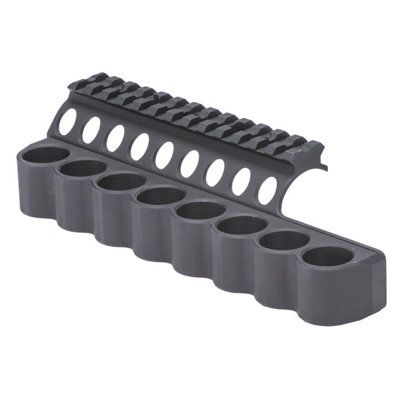 Mesa Tactical Sureshell Shotshell Carrier With Integrated Rail 5.5" Benelli M4 12 Gauge 8 Shell Carrier Black