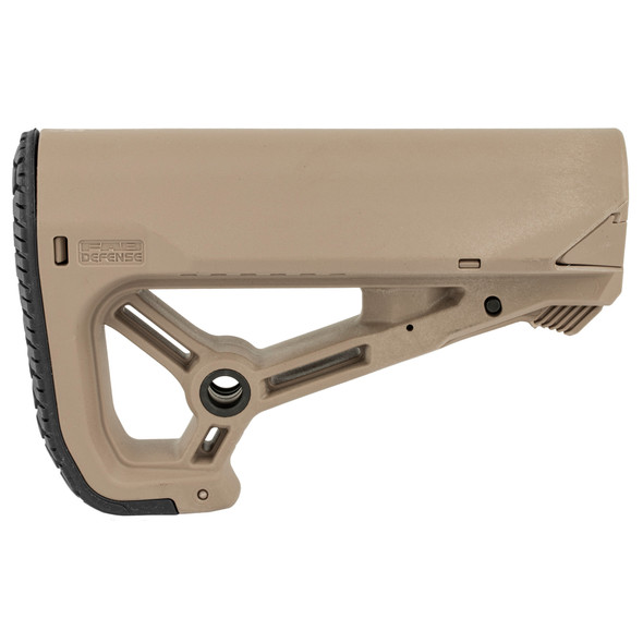FAB Defense AR-15 GL-Core S Carbine Buttstock Mil-Spec/Commercial Diameter FDE