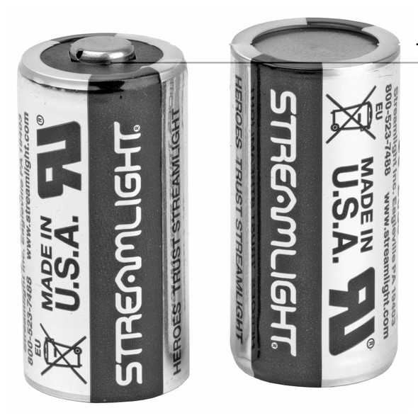 3-Volt Lithium Batteries for Scorpion Flashlight, 2 Per Pack