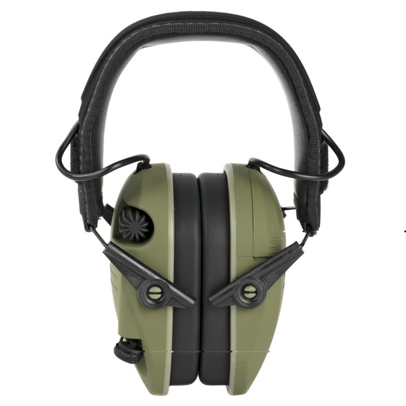 Walker's Game Ear Razor Patriot Series Electronic Adult Folding Earmuffs American Flag Olive Drab Green