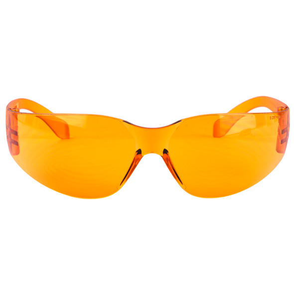 Walker's Game Ear Clearview Sport Shooting Glasses Wraparound Design Polycarbonate Amber Finish