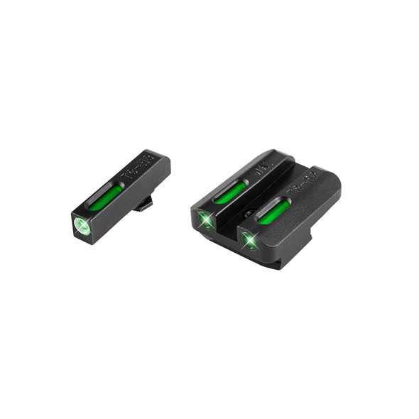 TRUGLO TFX Brite-Site Walther PPQ Front and Rear Set TFO Green Night Sights