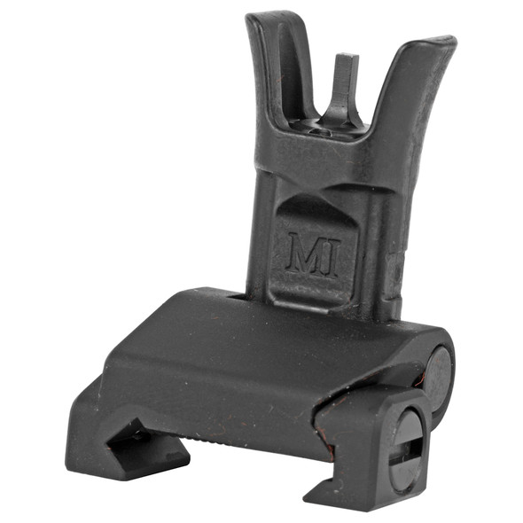 Midwest Industries AR-15 Combat Rifle Flip Up Front Sight Standard A2 Front Sight Post 6061 Aluminum Base Matte Black Finish