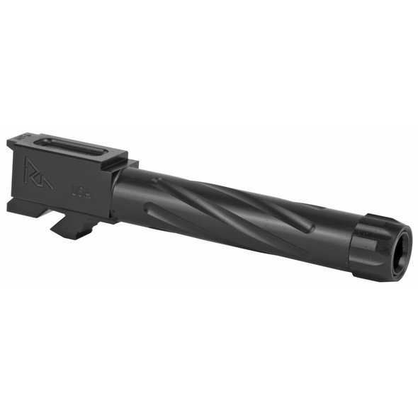 Rival Arms Conversion Barrel for GLOCK 23 Models 9mm Luger Fluted/Threaded 1/2x28 416R Stainless Steel PVD Coating Black Finish