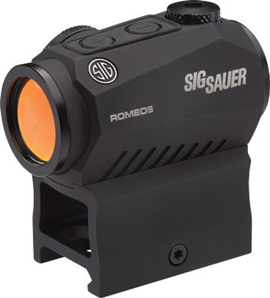 Sig Sauer ROMEO5 Compact Red Dot Sight 1x 20mm 1/2 MOA Adjustments 2 MOA Dot Reticle Picatinny-Style Mount Black