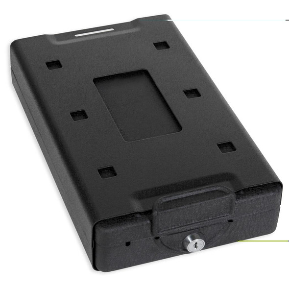 Bulldog Car Vault Lockbox with Keylock and Mounting Bracket Black 11.3"x6.9"x2.2"
