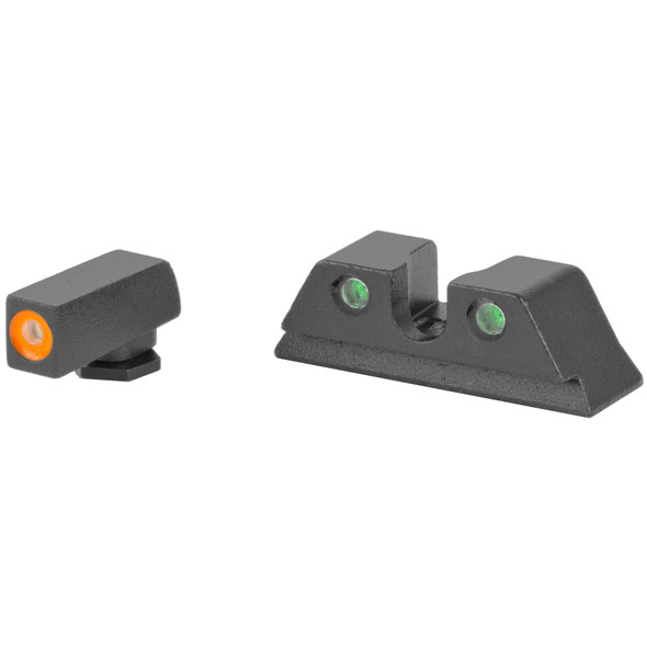 Meprolight Hyper-Bright Tritium Day and Night Sight Front Orange Ring/Rear Green for Glock Standard Frames