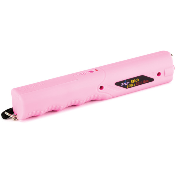 PS Products, ZAP Stick, Stun Gun with Light, Pink, 800,000 Volts, 2x CR2 Batteries