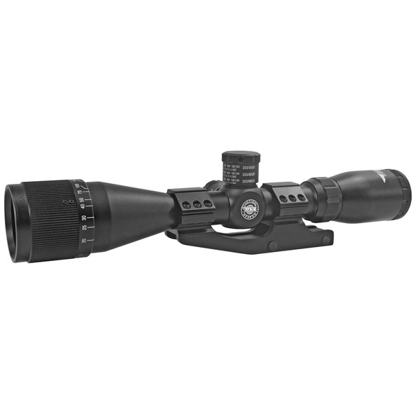 BSA Tactical Weapon Rifle Scope 3-12x 40mm .223 and .308 Turrets Adjustable Objective Mil-Dot Reticle with Weaver Mount Matte