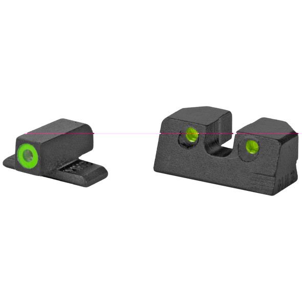 Meprolight Hyper-Bright Tritium Day and Night Sight Front Green Ring/Rear Green for Sig P Series Pistols