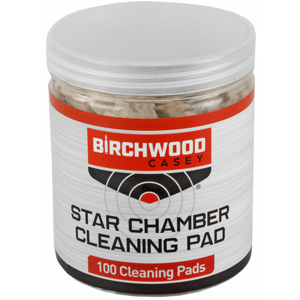 Birchwood Casey Star Chamber Cleaning Pads Cotton 100 Pack